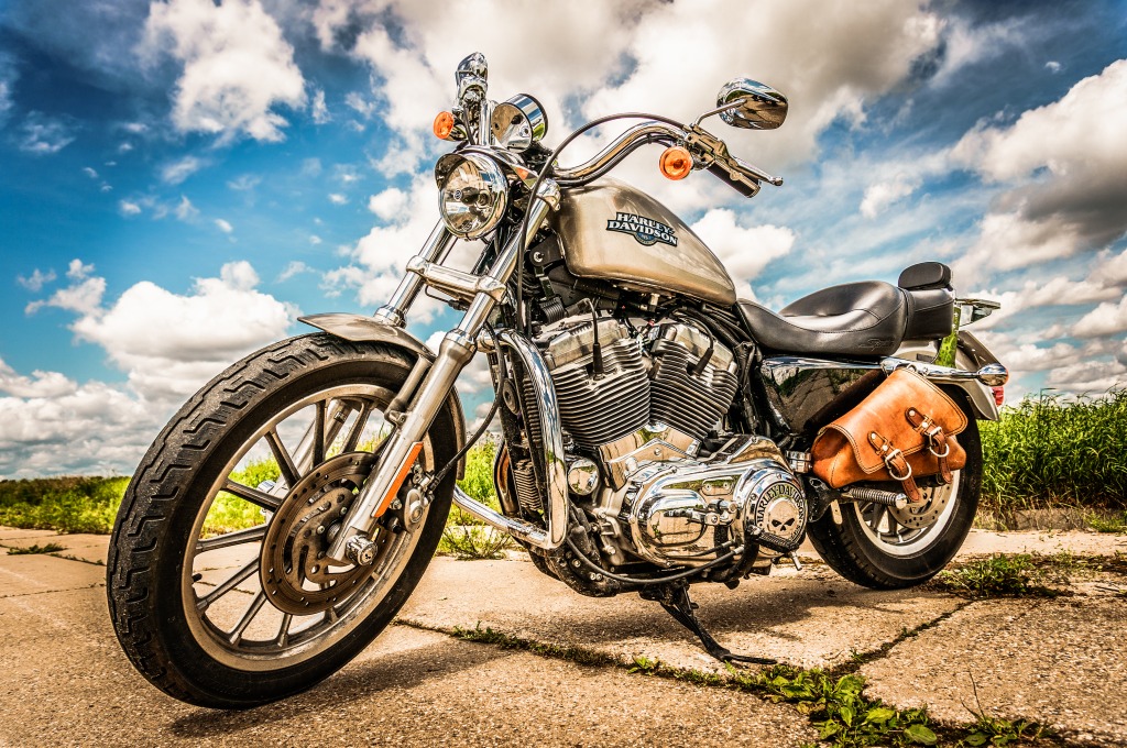 Harley-Davidson Sportster 883 Low jigsaw puzzle in Cars & Bikes puzzles on TheJigsawPuzzles.com