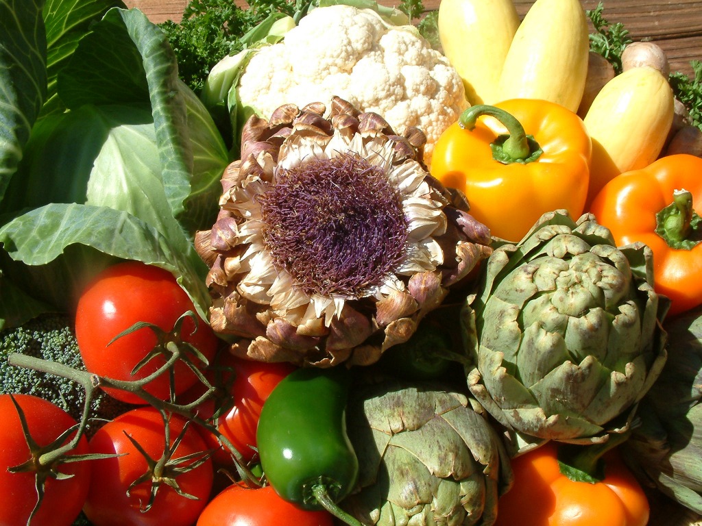 Artichoke Flower and More Veggies jigsaw puzzle in Puzzle of the Day puzzles on TheJigsawPuzzles.com