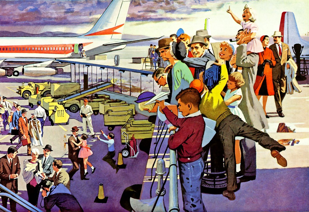 Busy Day at the Airport jigsaw puzzle in Puzzle of the Day puzzles on TheJigsawPuzzles.com