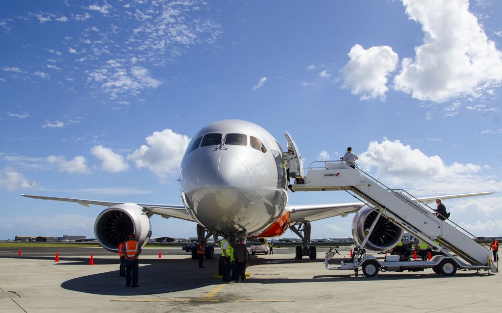 Boeing 787 Dreamliner jigsaw puzzle in Aviation puzzles on TheJigsawPuzzles.com