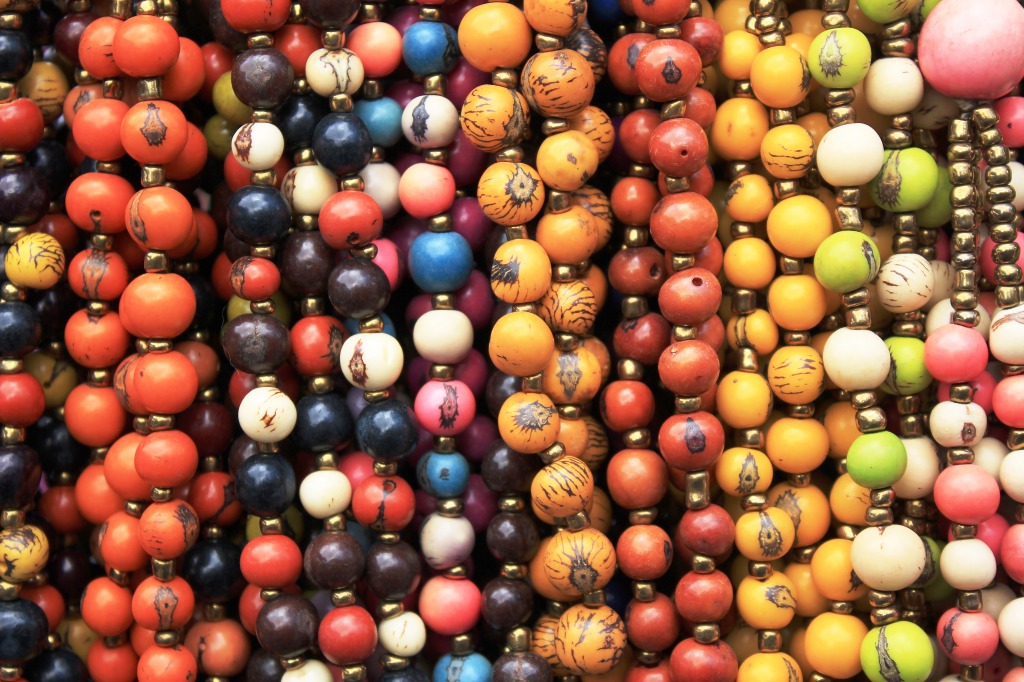 Tagua Nut Beads, Otavalo, Ecuador jigsaw puzzle in Handmade puzzles on TheJigsawPuzzles.com