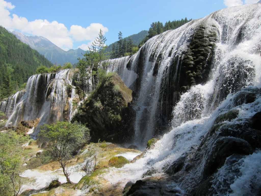 Jiuzhaigou Waterfall, Sichuan, China jigsaw puzzle in Waterfalls puzzles on TheJigsawPuzzles.com