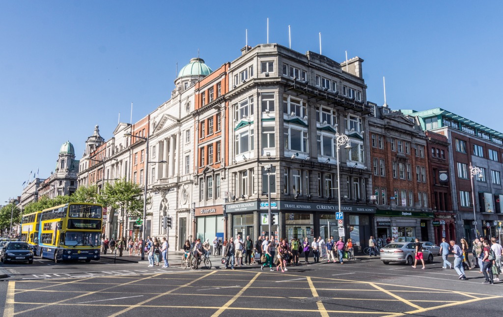 O'Connell Street, Dublin, Ireland jigsaw puzzle in Street View puzzles on TheJigsawPuzzles.com