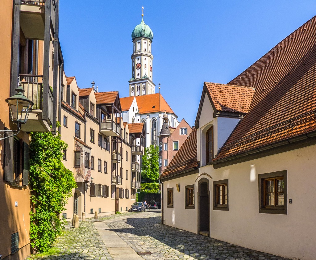 St. Ullrich Church, Augsburg, Germany jigsaw puzzle in Street View puzzles on TheJigsawPuzzles.com