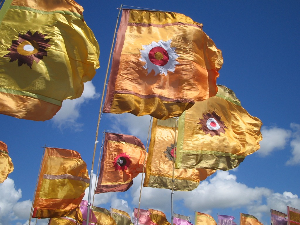 Flags in the Sun jigsaw puzzle in Puzzle of the Day puzzles on TheJigsawPuzzles.com