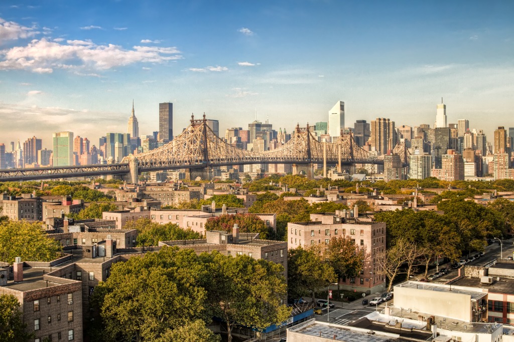 New York City Rooftop View jigsaw puzzle in Bridges puzzles on TheJigsawPuzzles.com