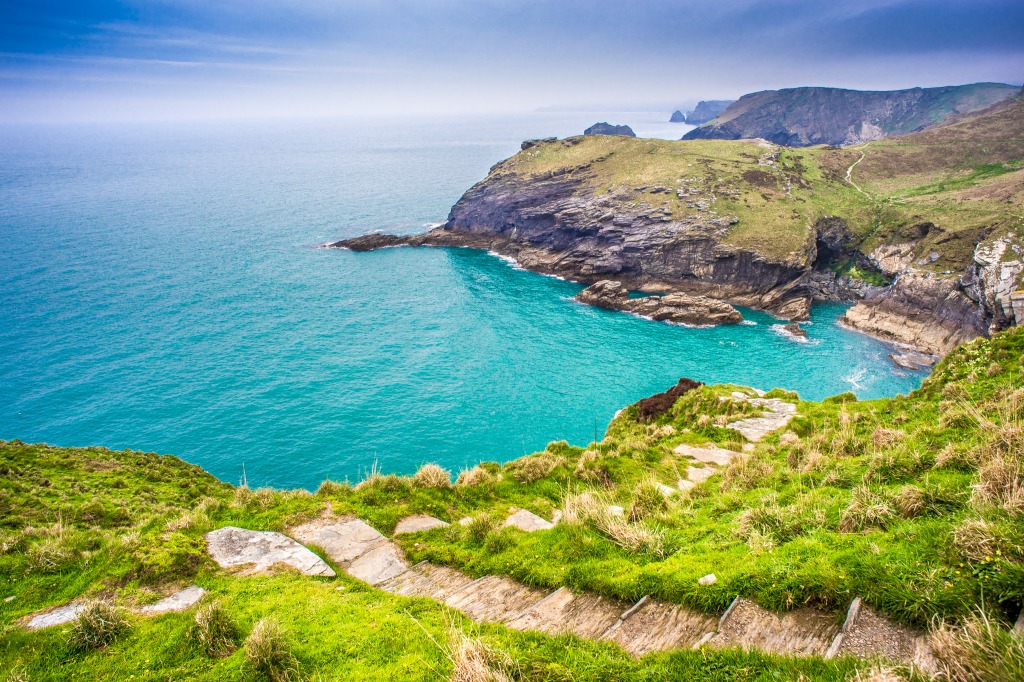 Tintagel Castle, Cornwall, United Kingdom jigsaw puzzle in Great Sightings puzzles on TheJigsawPuzzles.com