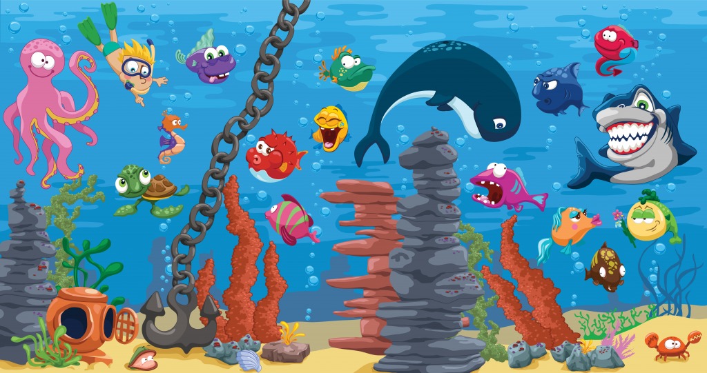 Aquarium jigsaw puzzle in Under the Sea puzzles on TheJigsawPuzzles.com