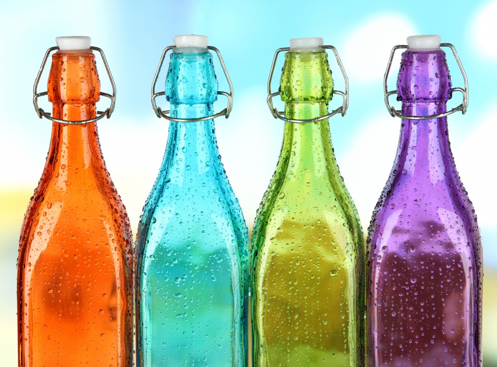 Colorful Bottles jigsaw puzzle in Macro puzzles on TheJigsawPuzzles.com