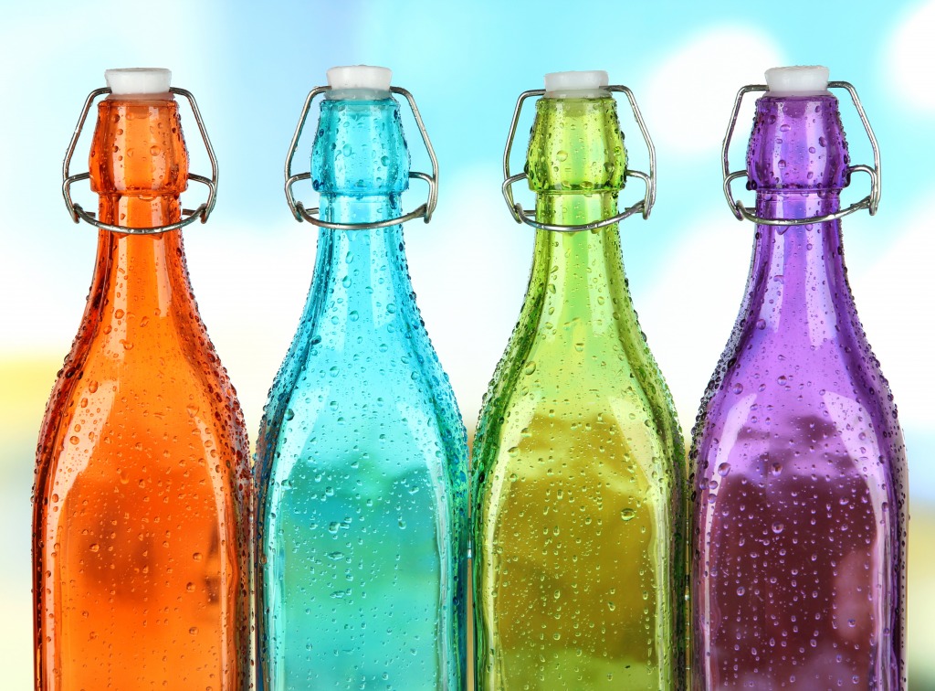 Colorful Bottles jigsaw puzzle in Macro puzzles on TheJigsawPuzzles.com