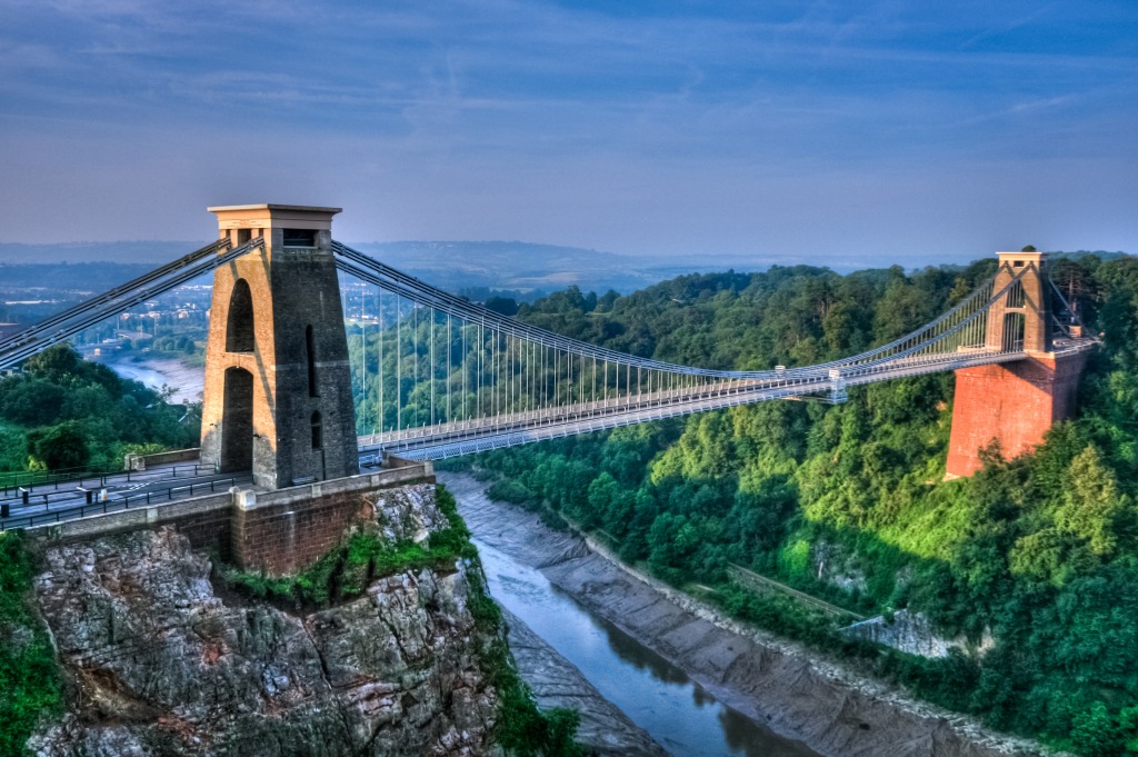 Clifton Suspension Bridge, Bristol, England jigsaw puzzle in Bridges puzzles on TheJigsawPuzzles.com