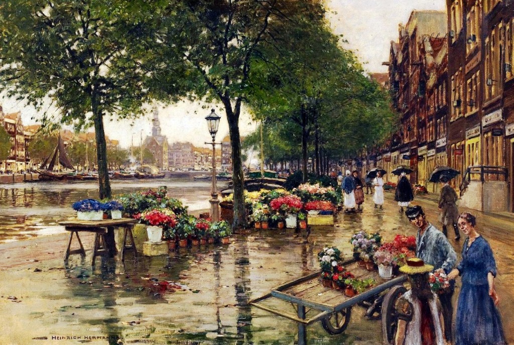 Flower Market On the Pier jigsaw puzzle in Piece of Art puzzles on TheJigsawPuzzles.com