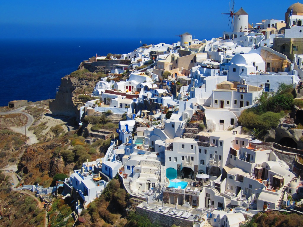 Santorini, Greece jigsaw puzzle in Puzzle of the Day puzzles on TheJigsawPuzzles.com