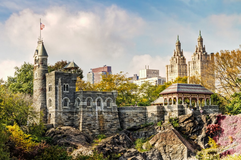 Belvedere Castle, New York City jigsaw puzzle in Castles puzzles on TheJigsawPuzzles.com