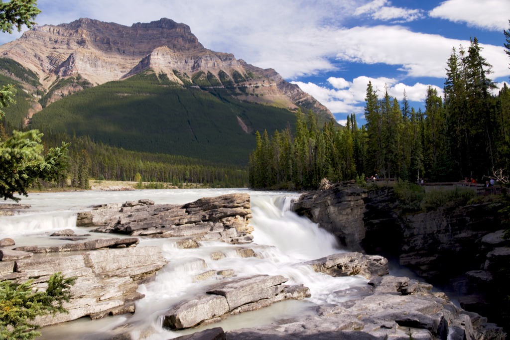 Athabasca Falls, Alberta, Canada jigsaw puzzle in Waterfalls puzzles on TheJigsawPuzzles.com