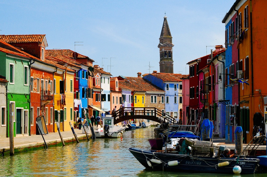 Burano, Venice, Italy jigsaw puzzle in Bridges puzzles on TheJigsawPuzzles.com