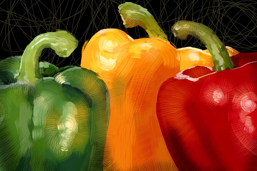 Stop Light Peppers jigsaw puzzle in Fruits & Veggies puzzles on TheJigsawPuzzles.com