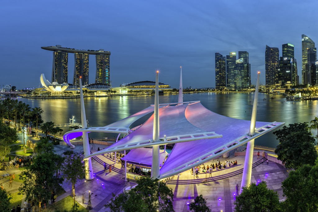 Esplanade Outdoor Theatre, Singapore jigsaw puzzle in Street View puzzles on TheJigsawPuzzles.com