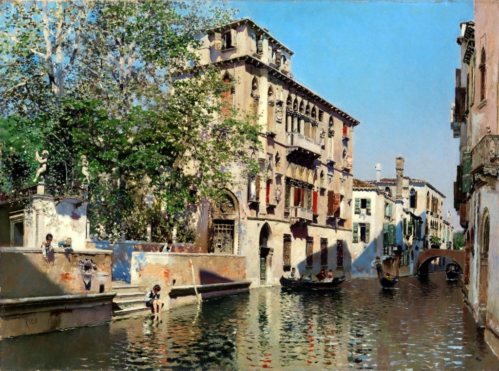 A Canal In Venice jigsaw puzzle in Piece of Art puzzles on TheJigsawPuzzles.com