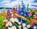 Landscape with Flowers