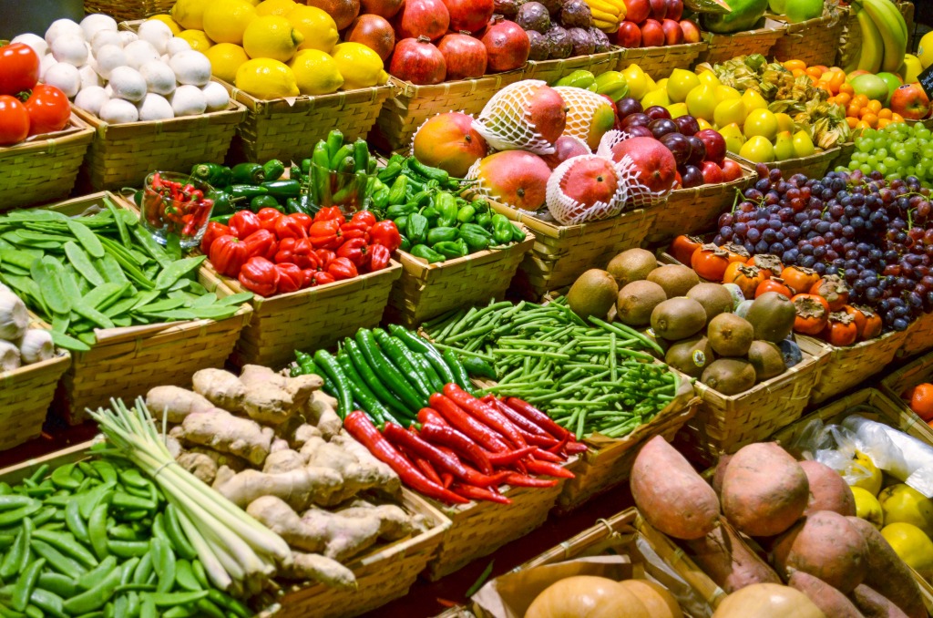 Fruit Market jigsaw puzzle in Fruits & Veggies puzzles on TheJigsawPuzzles.com