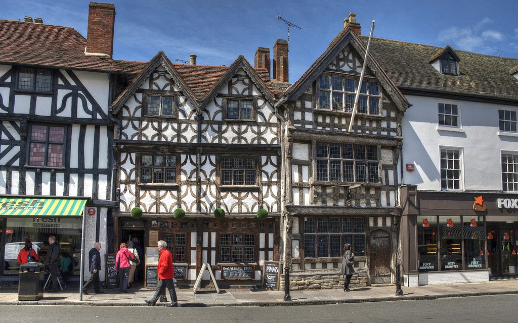 The Garrick Inn, Stratford Upon Avon jigsaw puzzle in Street View puzzles on TheJigsawPuzzles.com