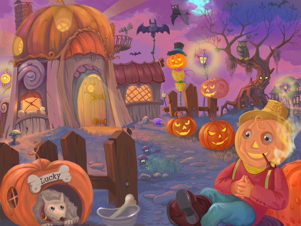 Happy Halloween! jigsaw puzzle in Puzzle of the Day puzzles on TheJigsawPuzzles.com