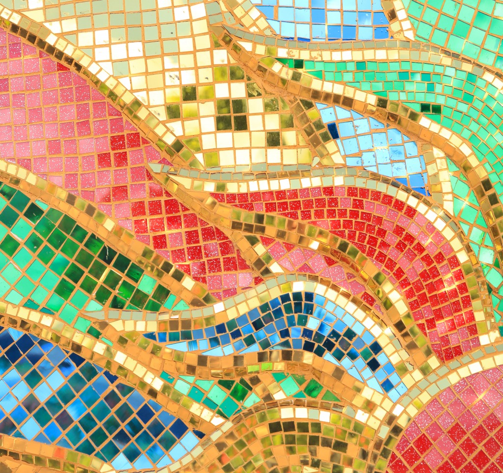Colorful Glass Mosaic jigsaw puzzle in Macro puzzles on TheJigsawPuzzles.com