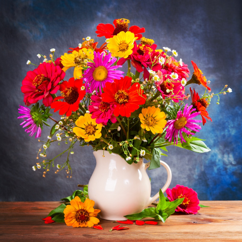 Autumn Flower Bouquet jigsaw puzzle in Flowers puzzles on TheJigsawPuzzles.com