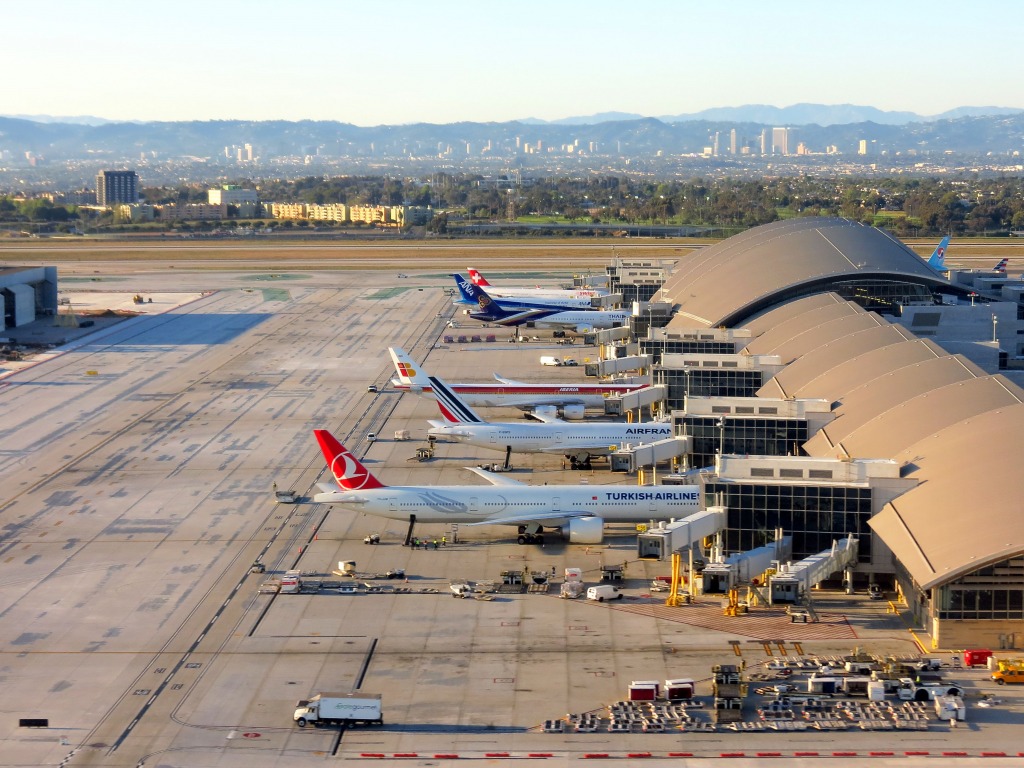 Los Angeles International Airport jigsaw puzzle in Aviation puzzles on TheJigsawPuzzles.com