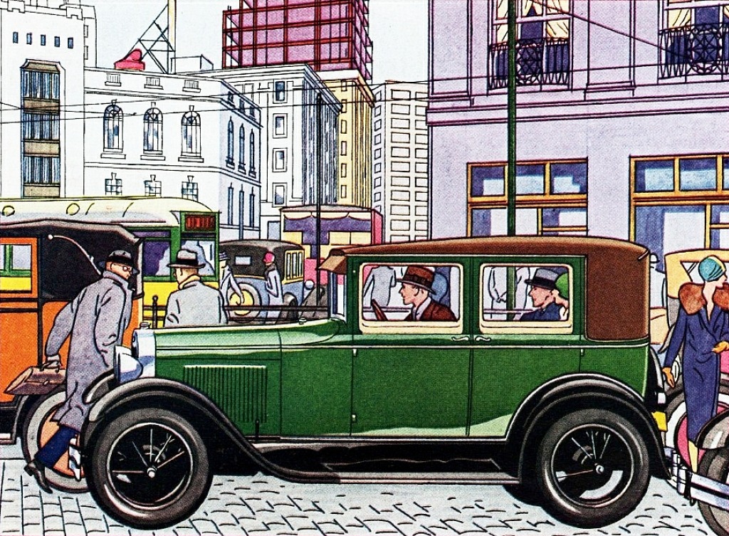 1928 Ford Four Door Sedan jigsaw puzzle in Cars & Bikes puzzles on TheJigsawPuzzles.com