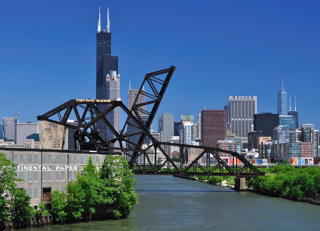 Chicago River Bridges jigsaw puzzle in Bridges puzzles on TheJigsawPuzzles.com