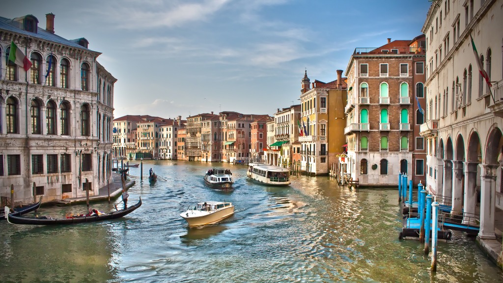 Grand Canal, Venice jigsaw puzzle in Street View puzzles on TheJigsawPuzzles.com