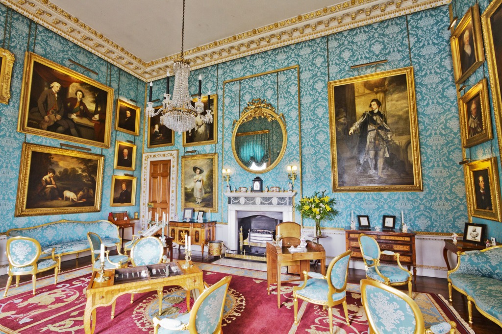 Castle Howard Turquoise Drawing Room jigsaw puzzle in Castles puzzles on TheJigsawPuzzles.com