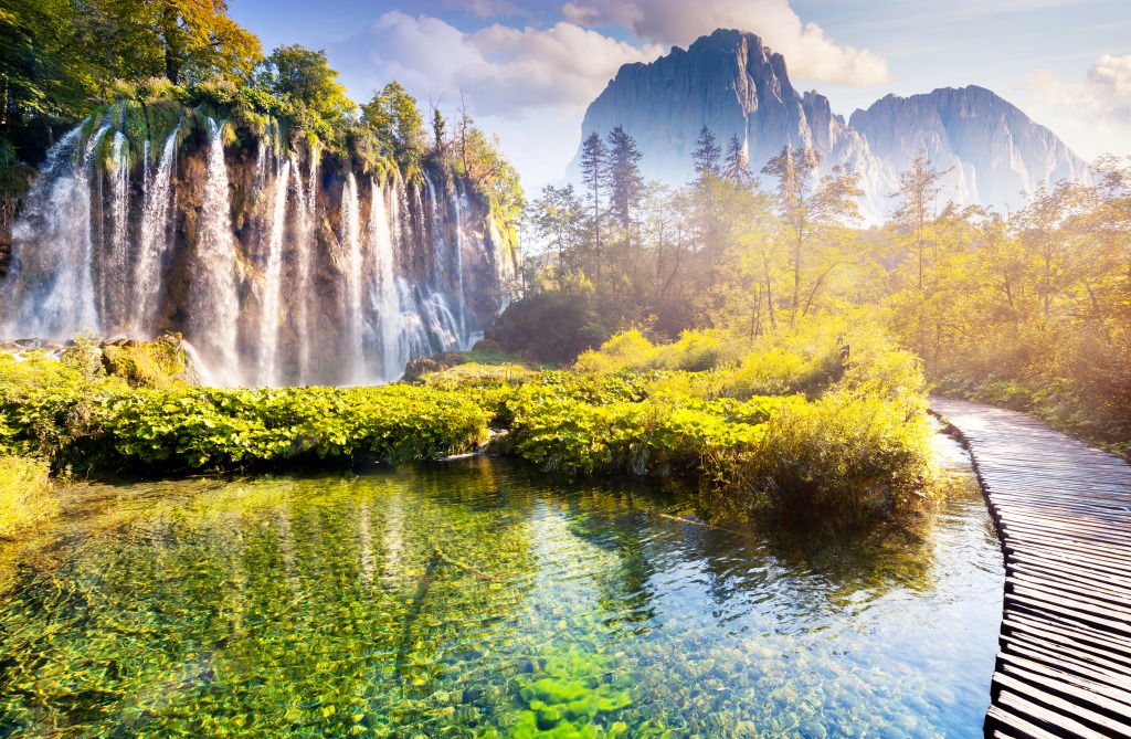 Plitvice Lakes National Park, Croatia jigsaw puzzle in Waterfalls puzzles on TheJigsawPuzzles.com