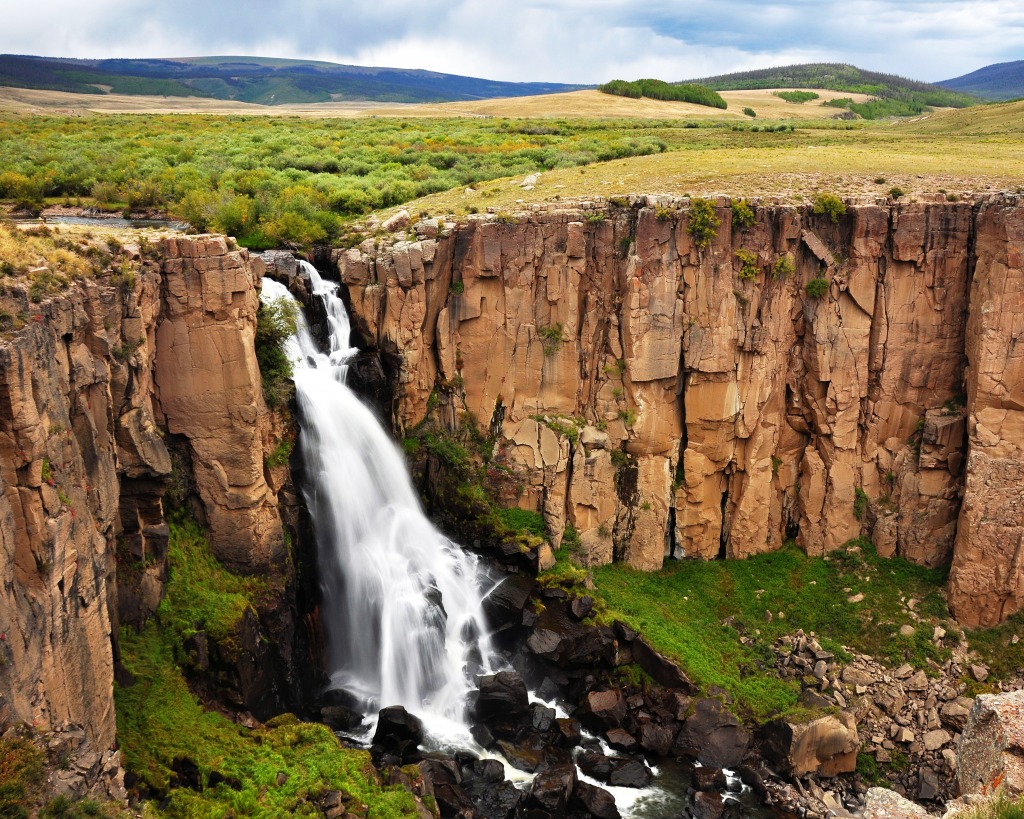 North Clear Creek Falls jigsaw puzzle in Waterfalls puzzles on TheJigsawPuzzles.com