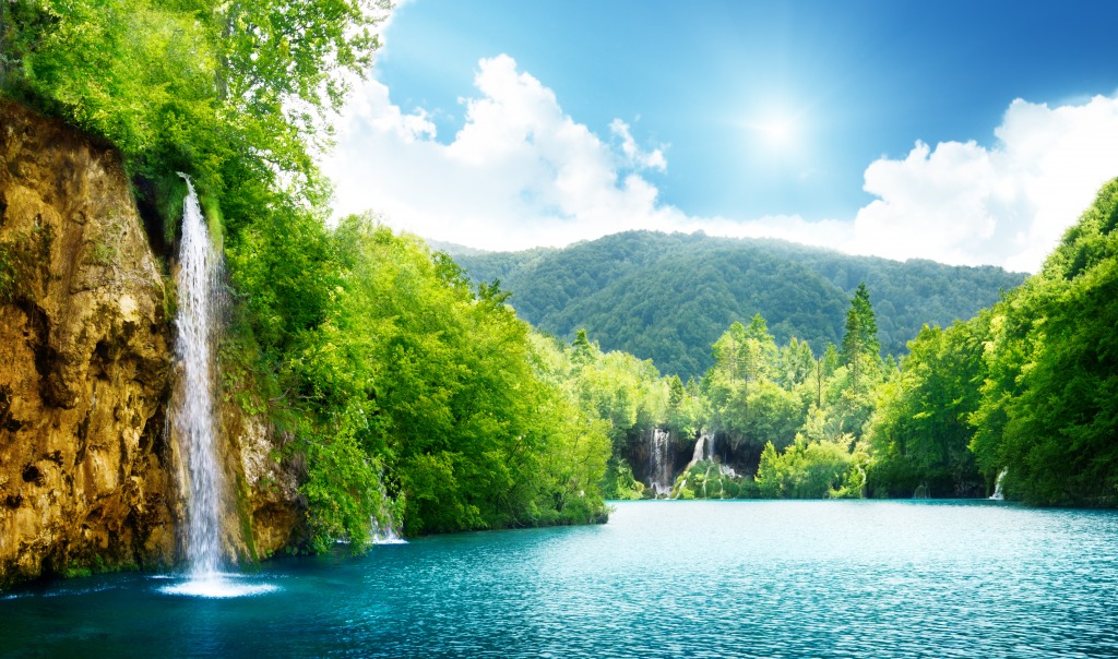 Deep Forest of Croatia jigsaw puzzle in Waterfalls puzzles on TheJigsawPuzzles.com