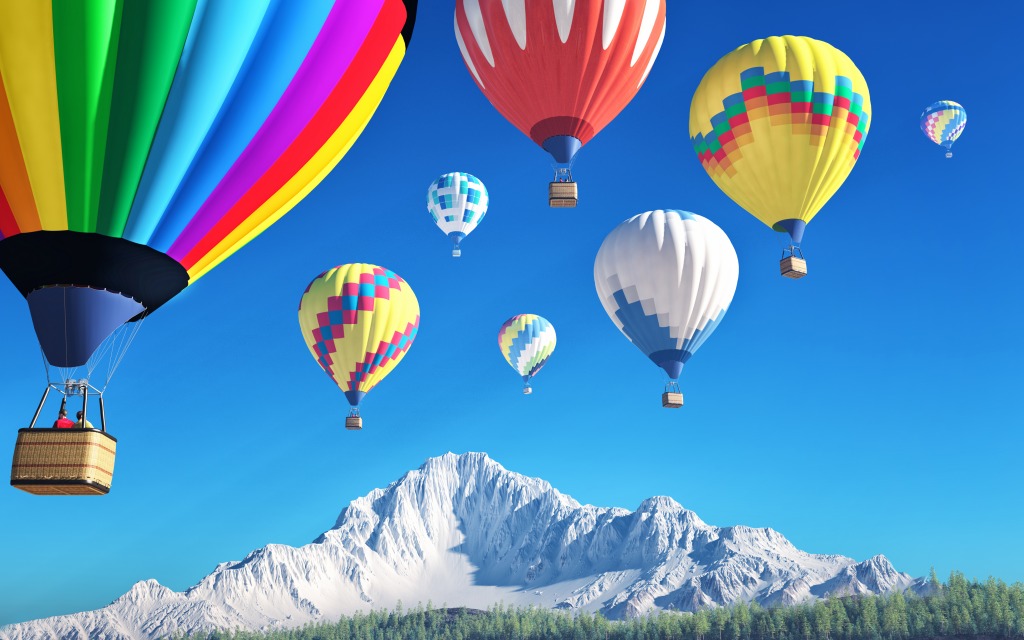 Hot Air Balloons jigsaw puzzle in Aviation puzzles on TheJigsawPuzzles.com