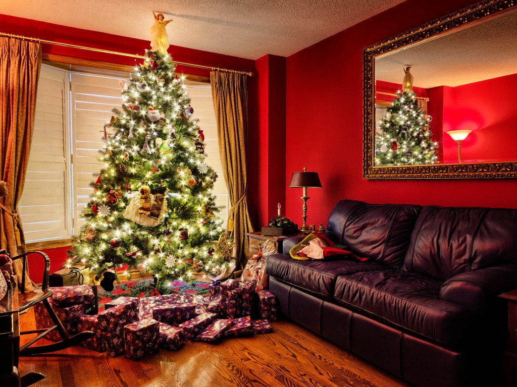 Living Room jigsaw puzzle in Christmas & New Year puzzles on TheJigsawPuzzles.com