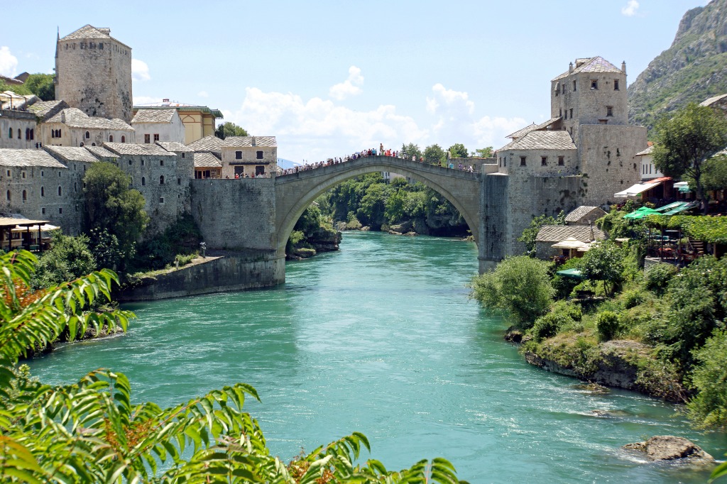 Stari Most, Bosnia and Herzegovina jigsaw puzzle in Bridges puzzles on TheJigsawPuzzles.com