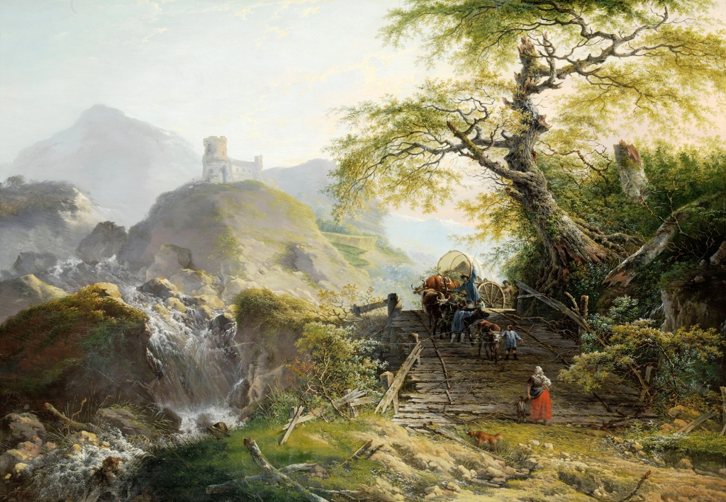 Mountainous Landscape near Düsseldorf jigsaw puzzle in Waterfalls puzzles on TheJigsawPuzzles.com