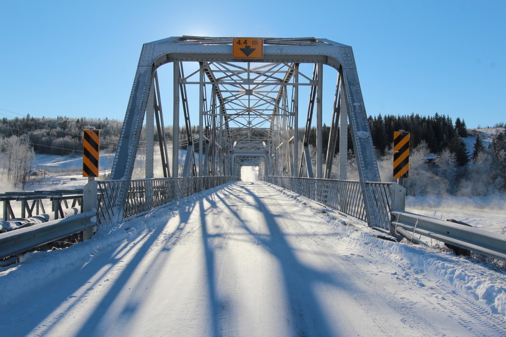 Cochrane Bridge, Alberta jigsaw puzzle in Bridges puzzles on TheJigsawPuzzles.com