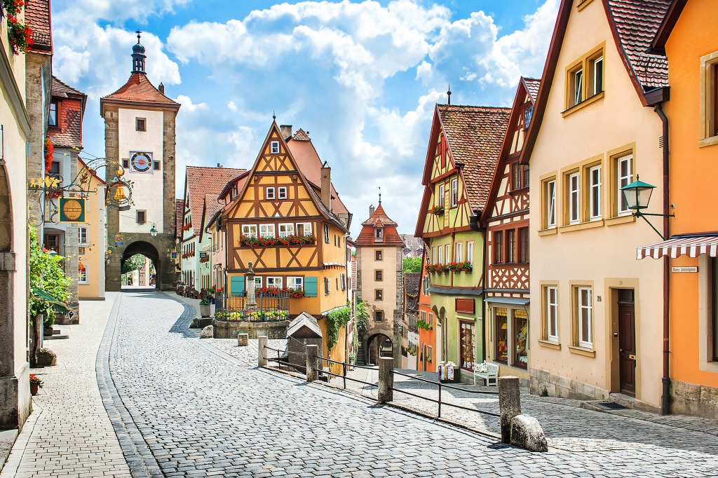 Rothenburg Ob der Tauber, Germany jigsaw puzzle in Puzzle of the Day puzzles on TheJigsawPuzzles.com
