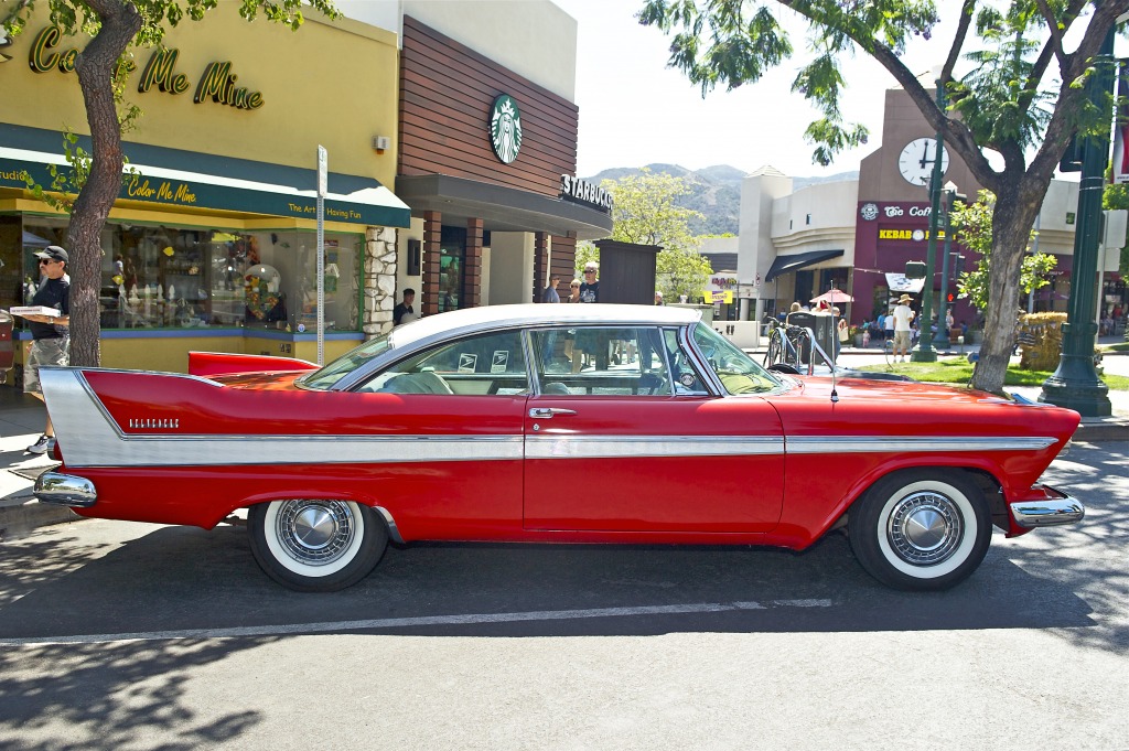 1958 Plymouth Belvedere jigsaw puzzle in Cars & Bikes puzzles on TheJigsawPuzzles.com