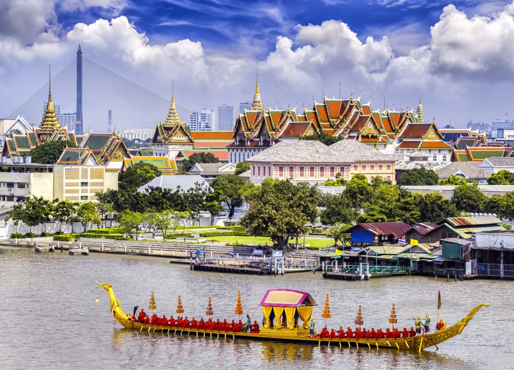 King's Palace, Thailand jigsaw puzzle in Puzzle of the Day puzzles on TheJigsawPuzzles.com