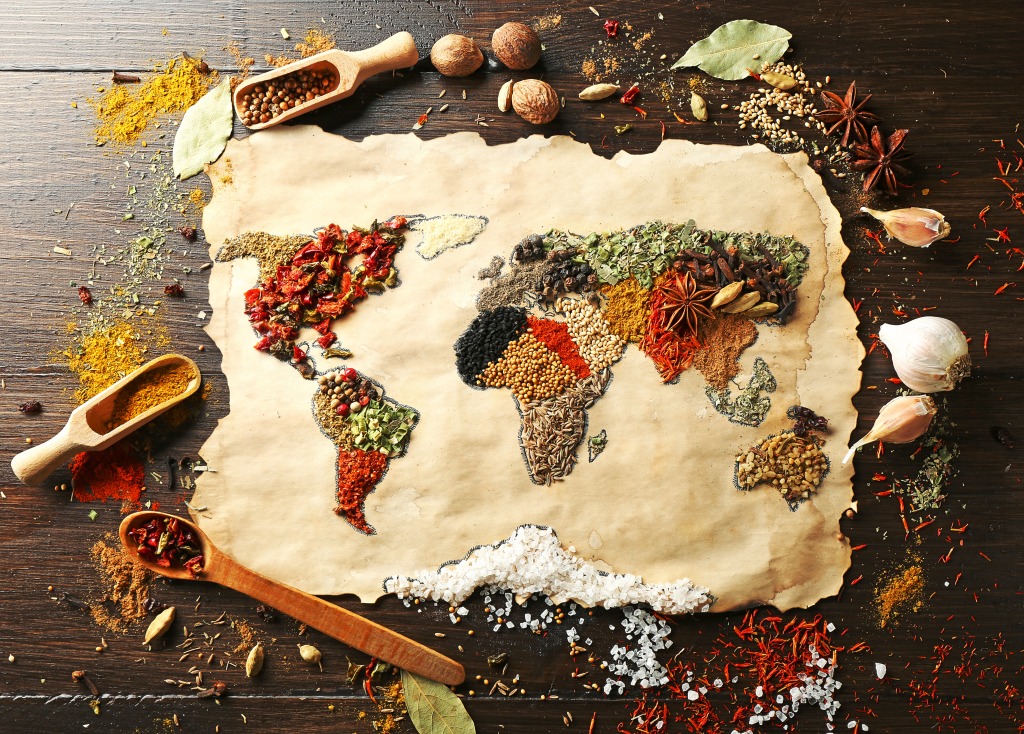 Spice Map jigsaw puzzle in Food & Bakery puzzles on TheJigsawPuzzles.com