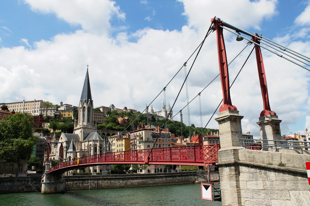 Bridge over the River Saône, France jigsaw puzzle in Bridges puzzles on TheJigsawPuzzles.com