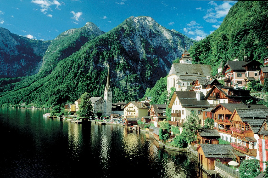 Hallstatt, Upper Austria jigsaw puzzle in Great Sightings puzzles on TheJigsawPuzzles.com