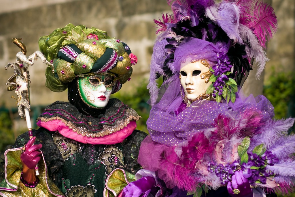 Venetian Carnival Parade In Paris, France jigsaw puzzle in People puzzles on TheJigsawPuzzles.com