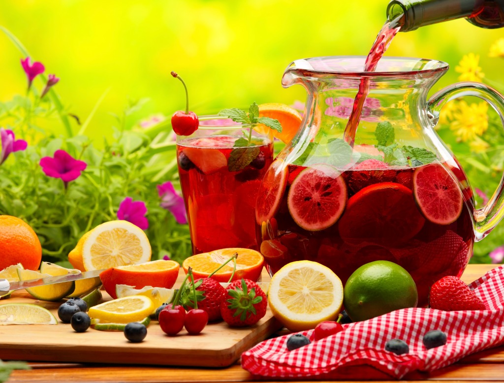 Refreshing Fruit Punch jigsaw puzzle in Fruits & Veggies puzzles on TheJigsawPuzzles.com